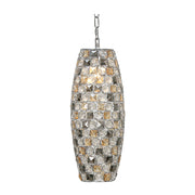 Davoli Oval Crystal Ceiling Light - Chrome Finish