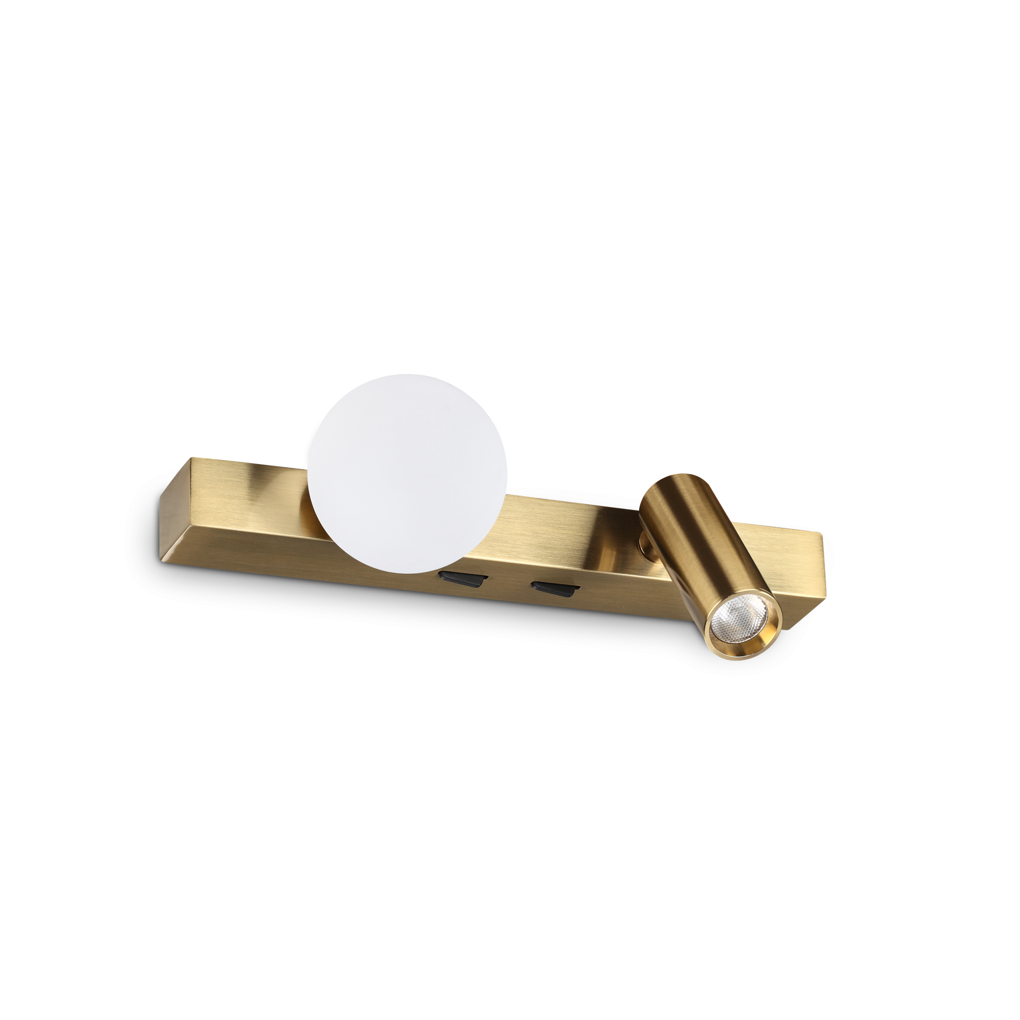 Ping Pong Reading Light - White/Black/Brass