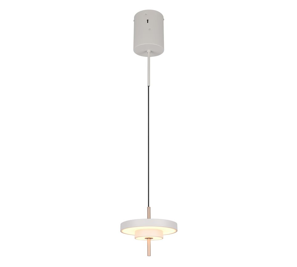 Keaton Pendant Light- Warm Grey/ Black Gold Finishes