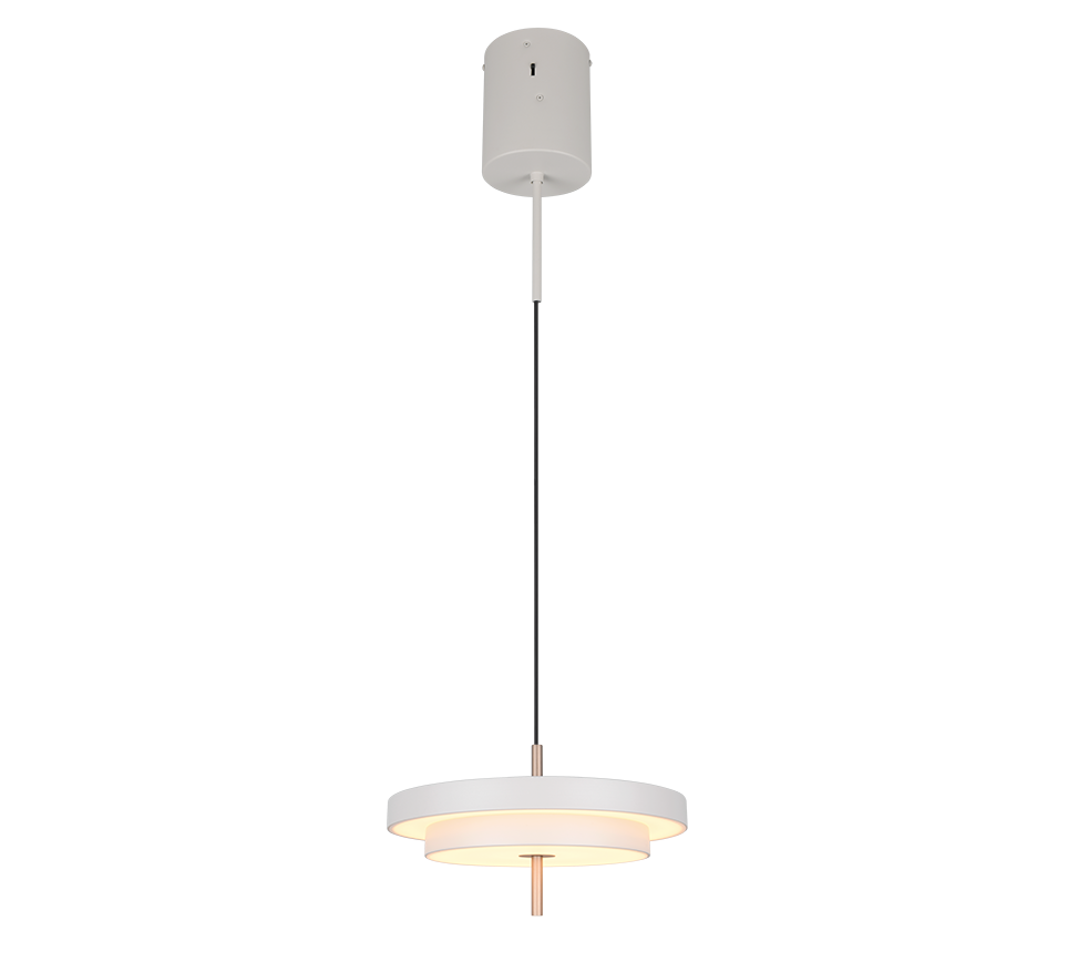 Keaton Pendant Light- Warm Grey/ Black Gold Finishes