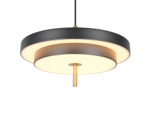 Keaton Pendant Light- Warm Grey/ Black Gold Finishes