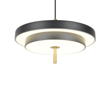 Keaton Pendant Light- Warm Grey/ Black Gold Finishes