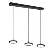 Tray 3Lt Linear Pendant - Black