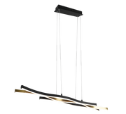 Blaze LED Linear Pendant - Brass/Aluminium