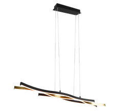 Blaze LED Linear Pendant - Brass/Aluminium