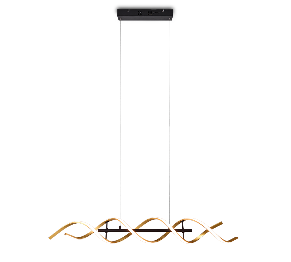 Sequence LED Linear Pendant - Aluminium/Gold