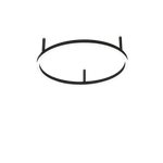 Oracle Slim Semi-Flush LED -  Black/White
