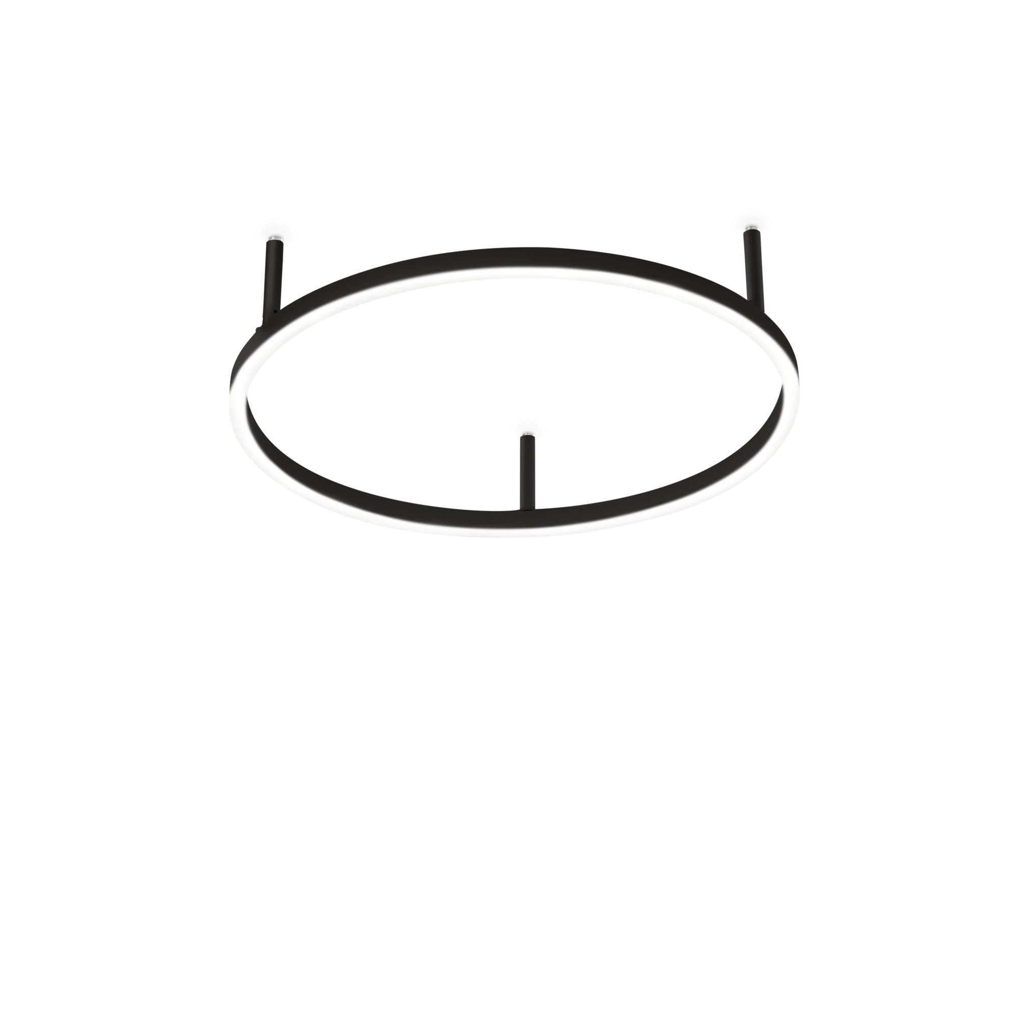 Oracle Slim Semi-Flush LED -  Black/White