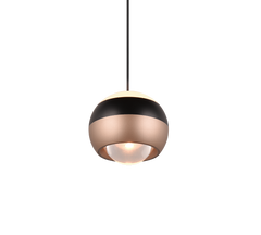 Orbit 1Lt Pendant- Matt Black/ Nickel Finishes