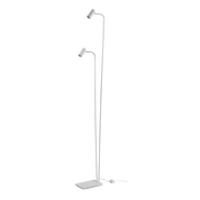 Ginger 2Lt Modern Floor Lamp - Black/White