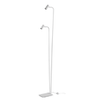 Ginger 2Lt Modern Floor Lamp - Black/White