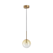 Equinoxe 1Lt Single Pendant  - Antique Brass/Chrome
