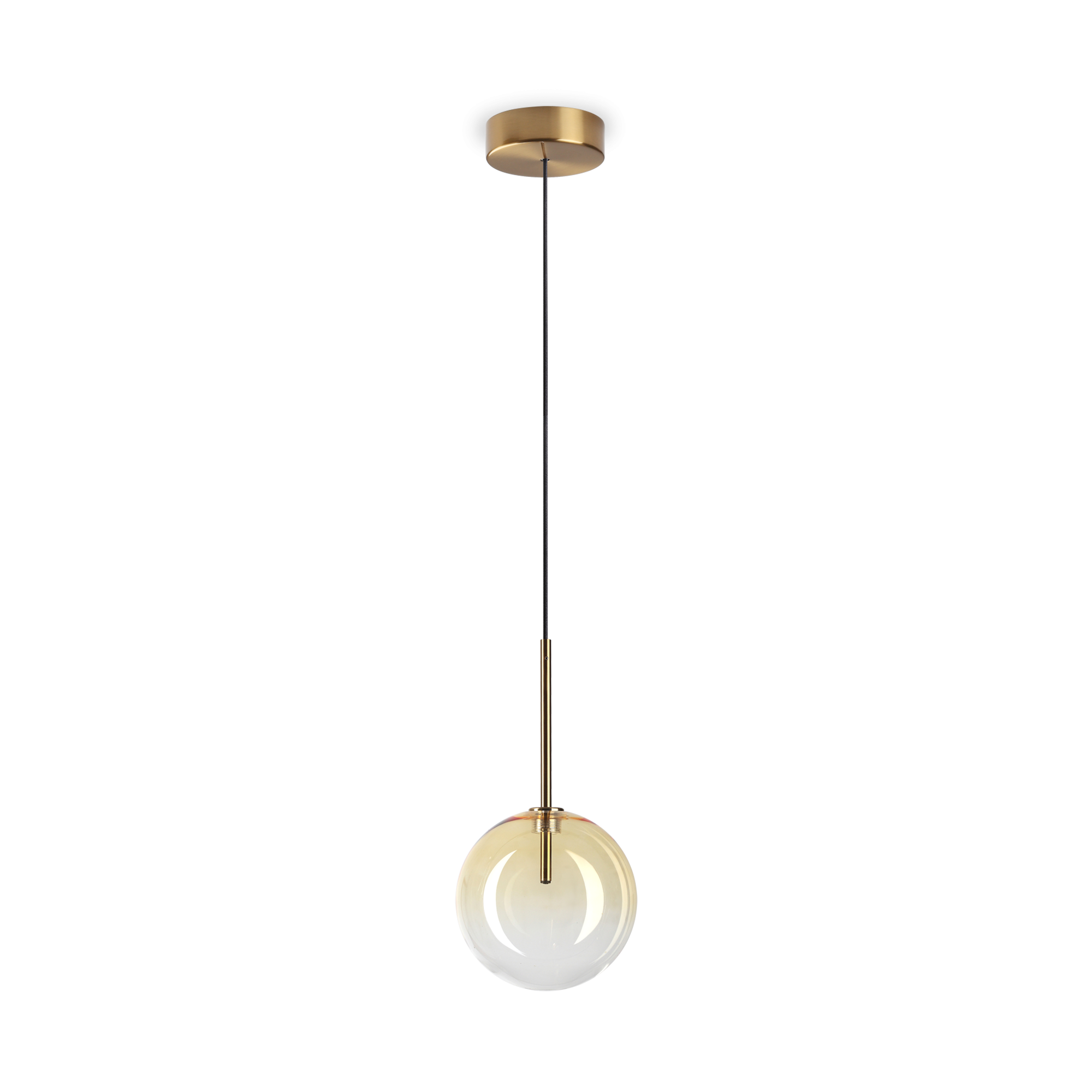 Equinoxe 1Lt Single Pendant  - Antique Brass/Chrome