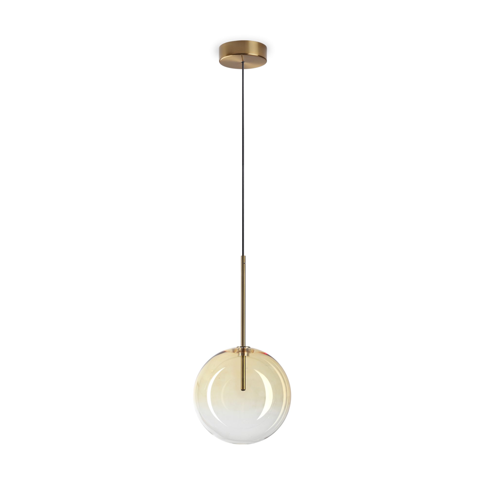 Equinoxe 1Lt Single Pendant  - Antique Brass/Chrome