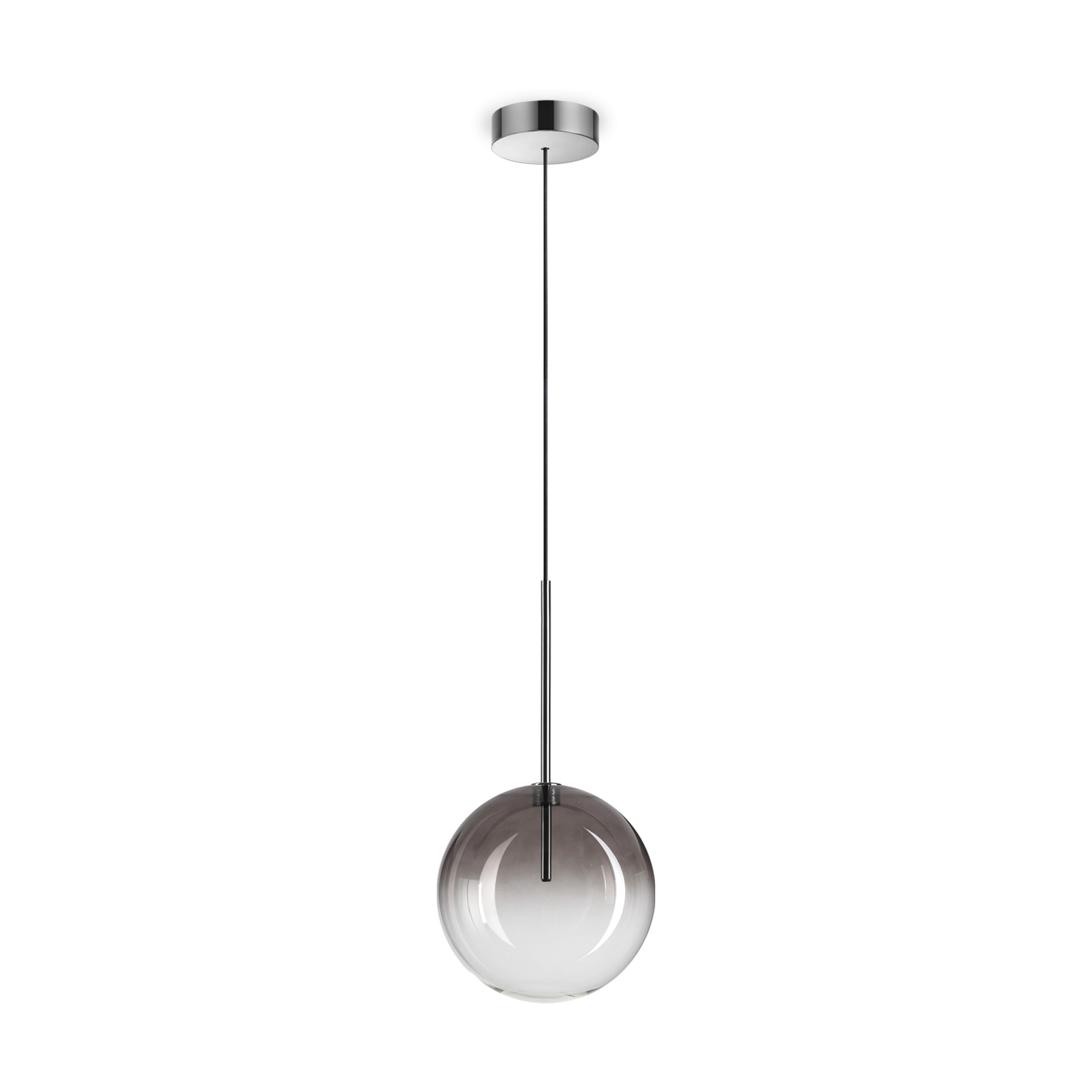 Equinoxe 1Lt Single Pendant  - Antique Brass/Chrome