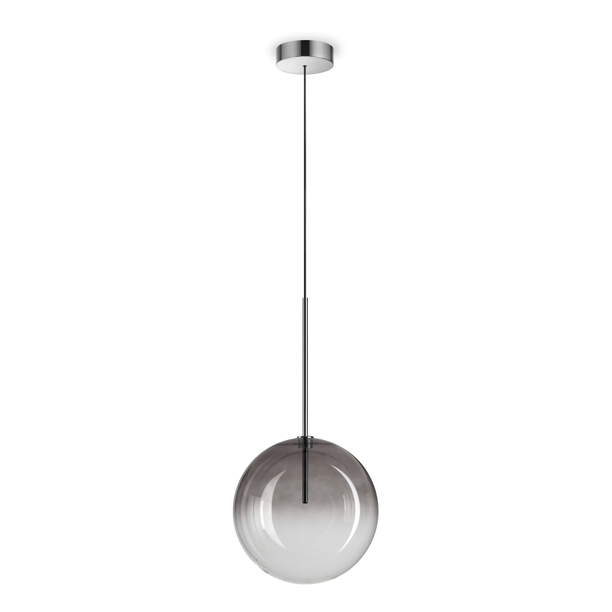 Equinoxe 1Lt Single Pendant  - Antique Brass/Chrome