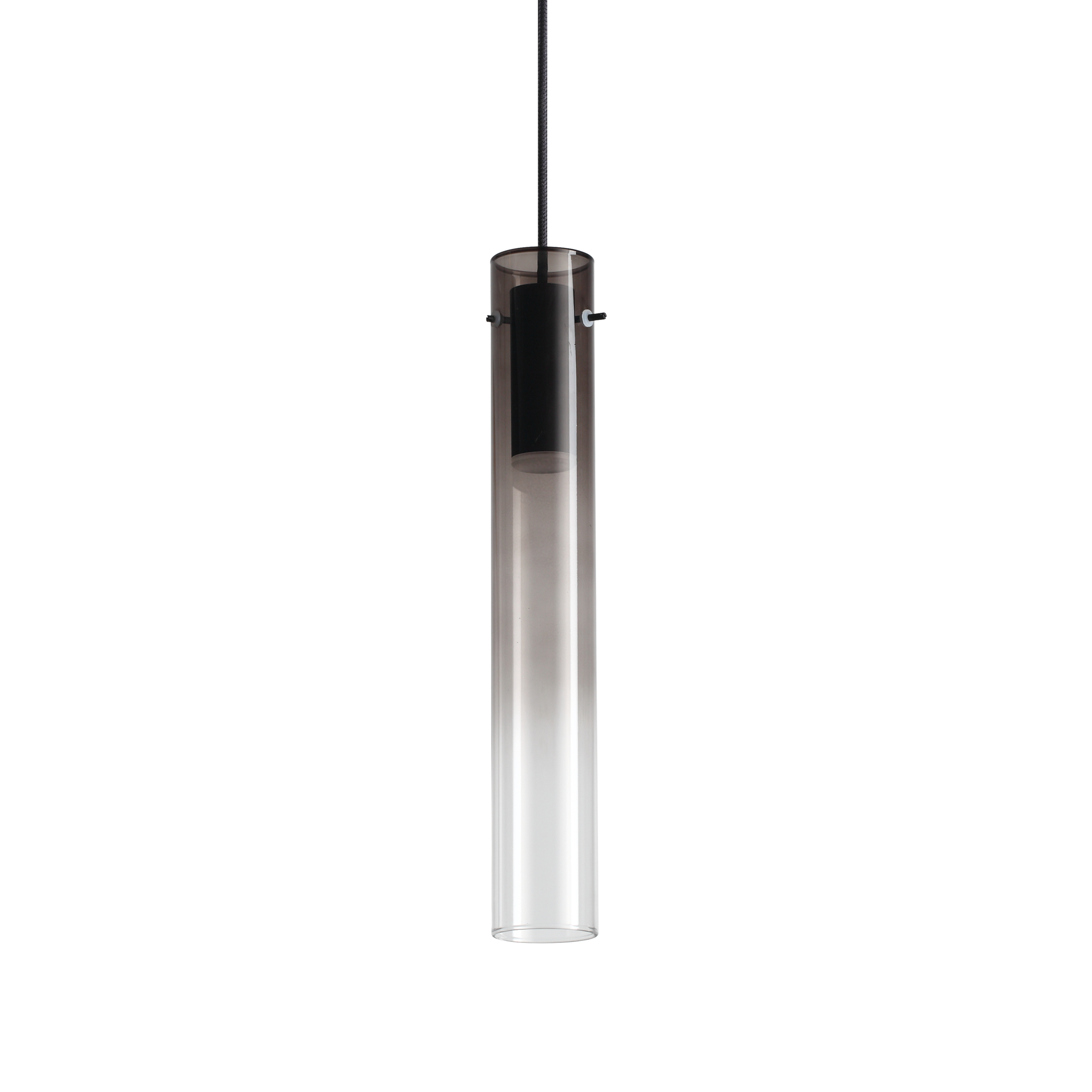 Flam LED Single Pendant 2700K - Smoked/Clear
