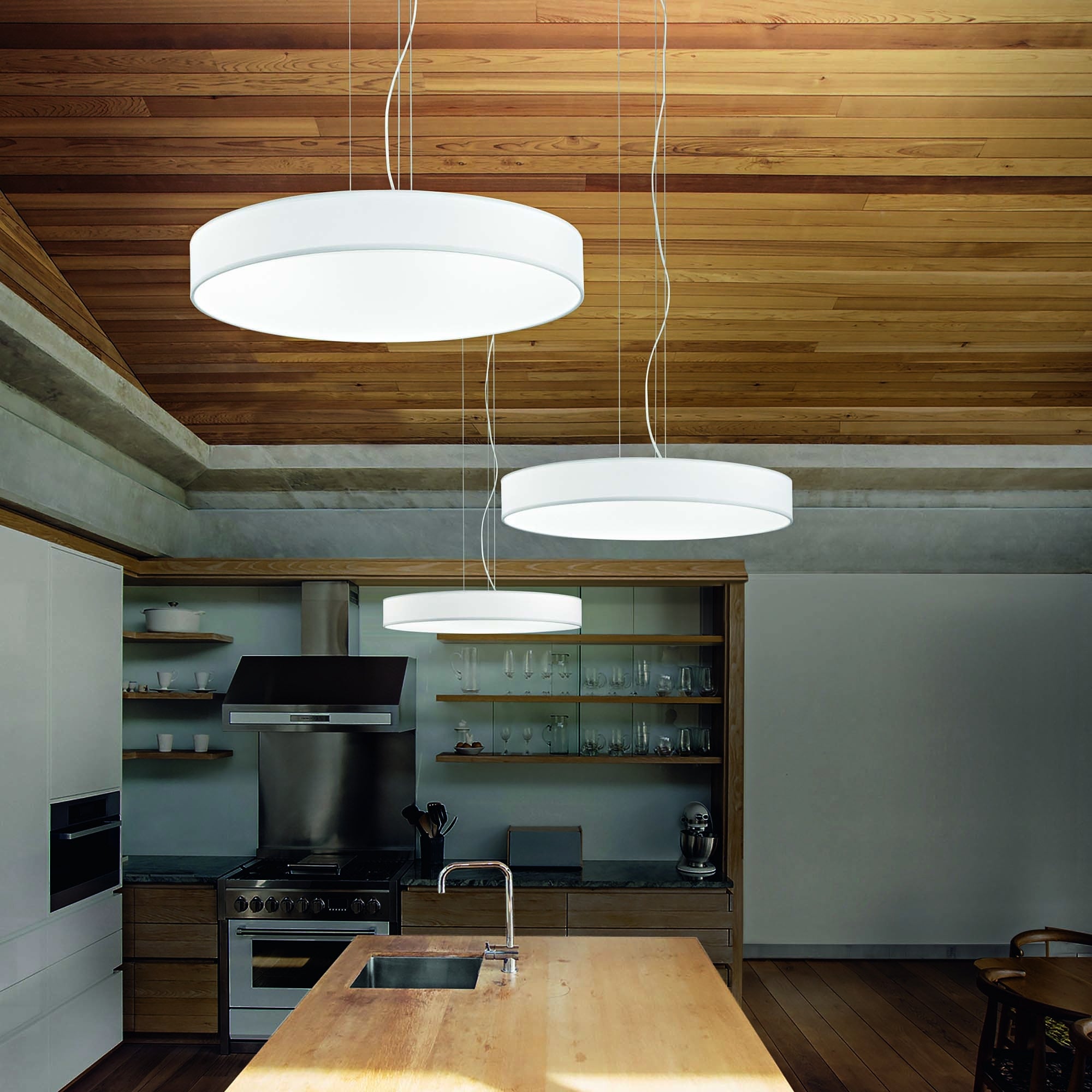 Set Up Slim Flush Ceiling Lights- Various Finishes