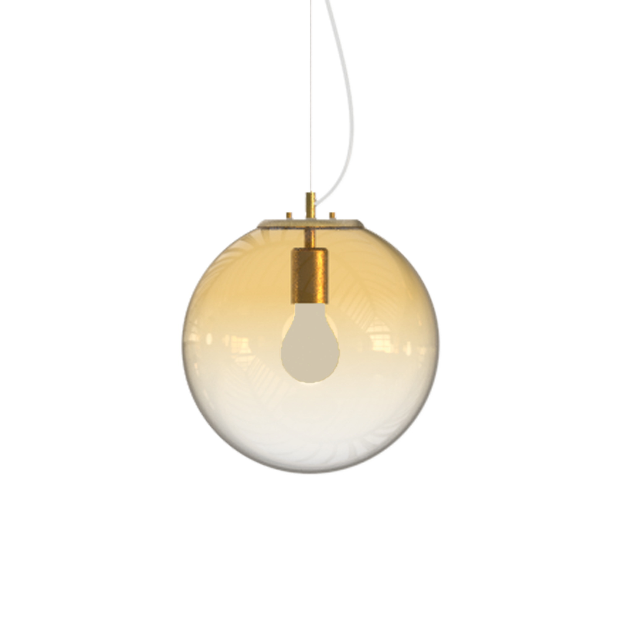 Mapa Single Pendant - Amber/ Faded Opal