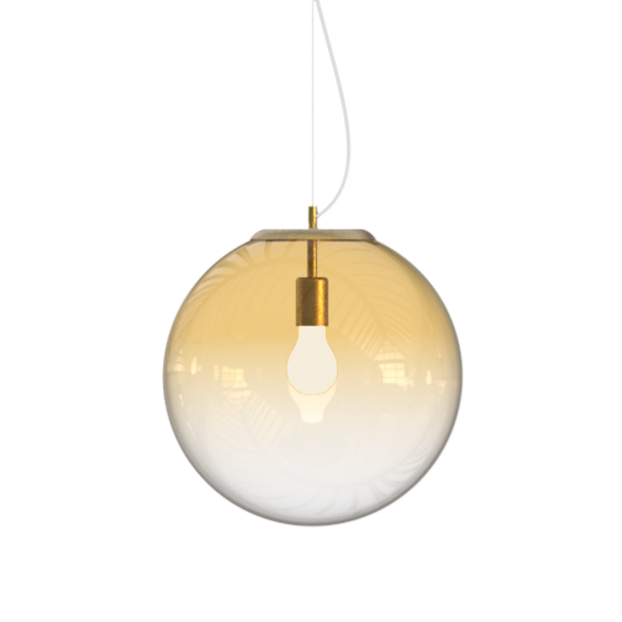 Mapa Single Pendant - Amber/ Faded Opal