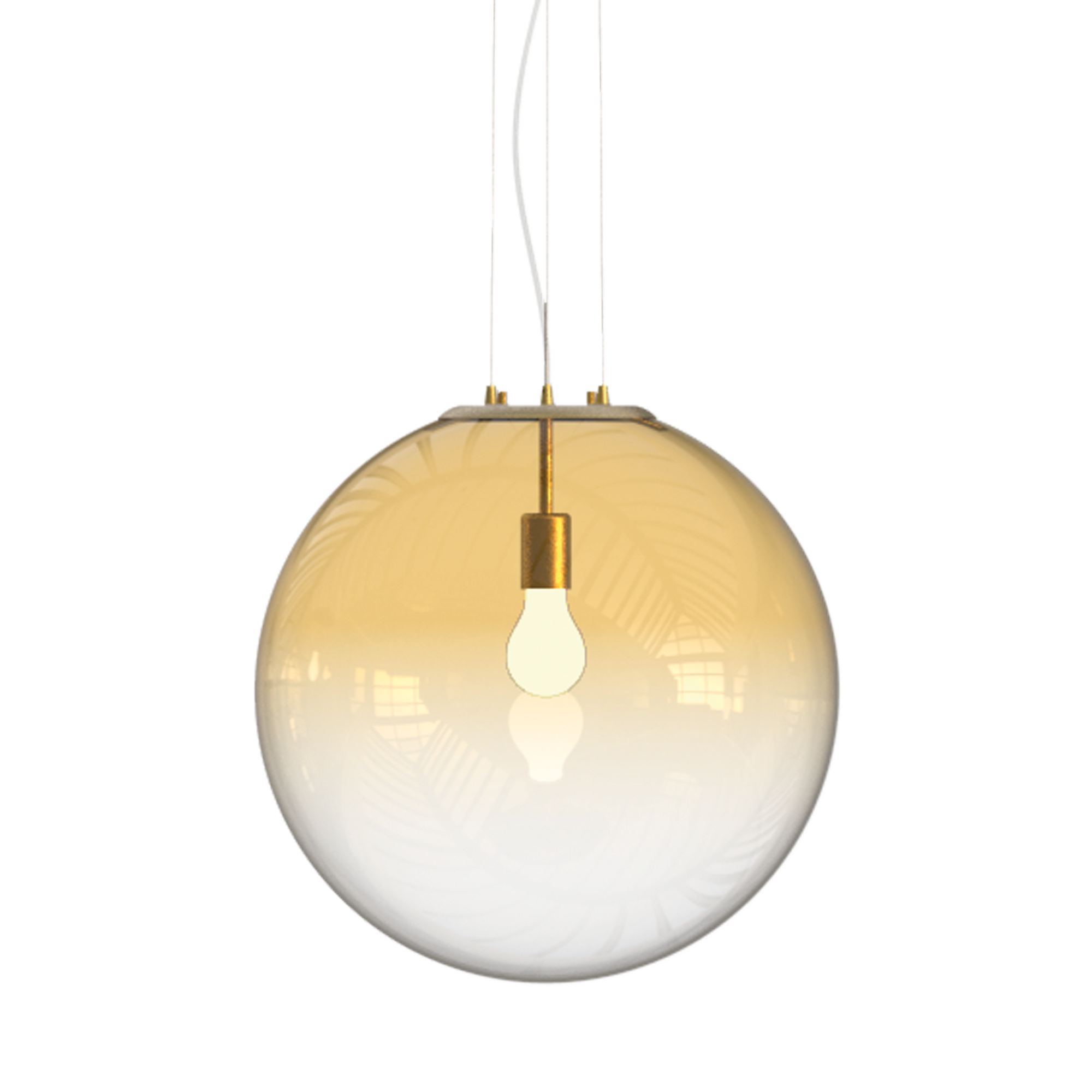 Mapa Single Pendant - Amber/ Faded Opal
