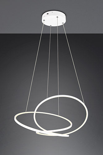 Darvin LED Hanging Ceiling Light  1x SMD, 52W · 1x 6700lm, 2300+3000+4000K in Various Finishes with 5yr Warranty