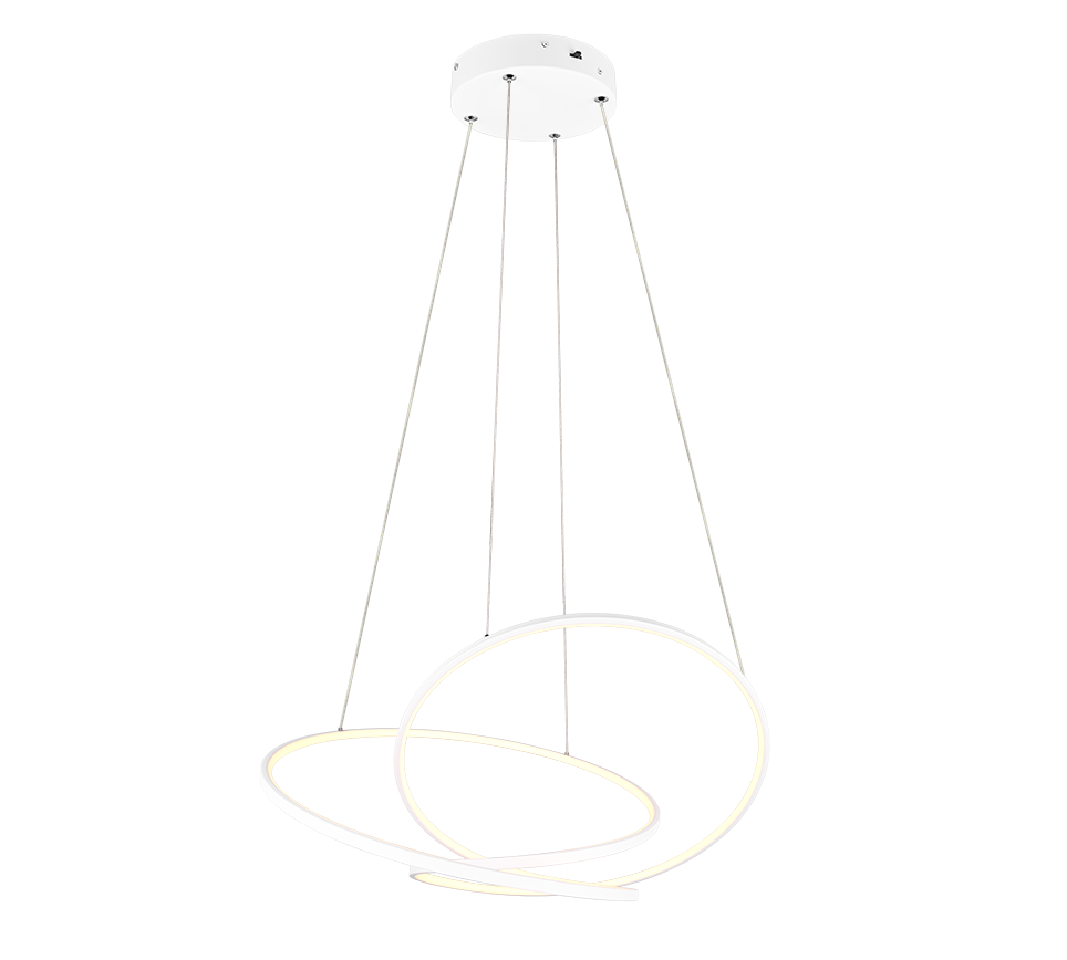 Darvin LED Hanging Ceiling Light  1x SMD, 52W · 1x 6700lm, 2300+3000+4000K in Various Finishes with 5yr Warranty