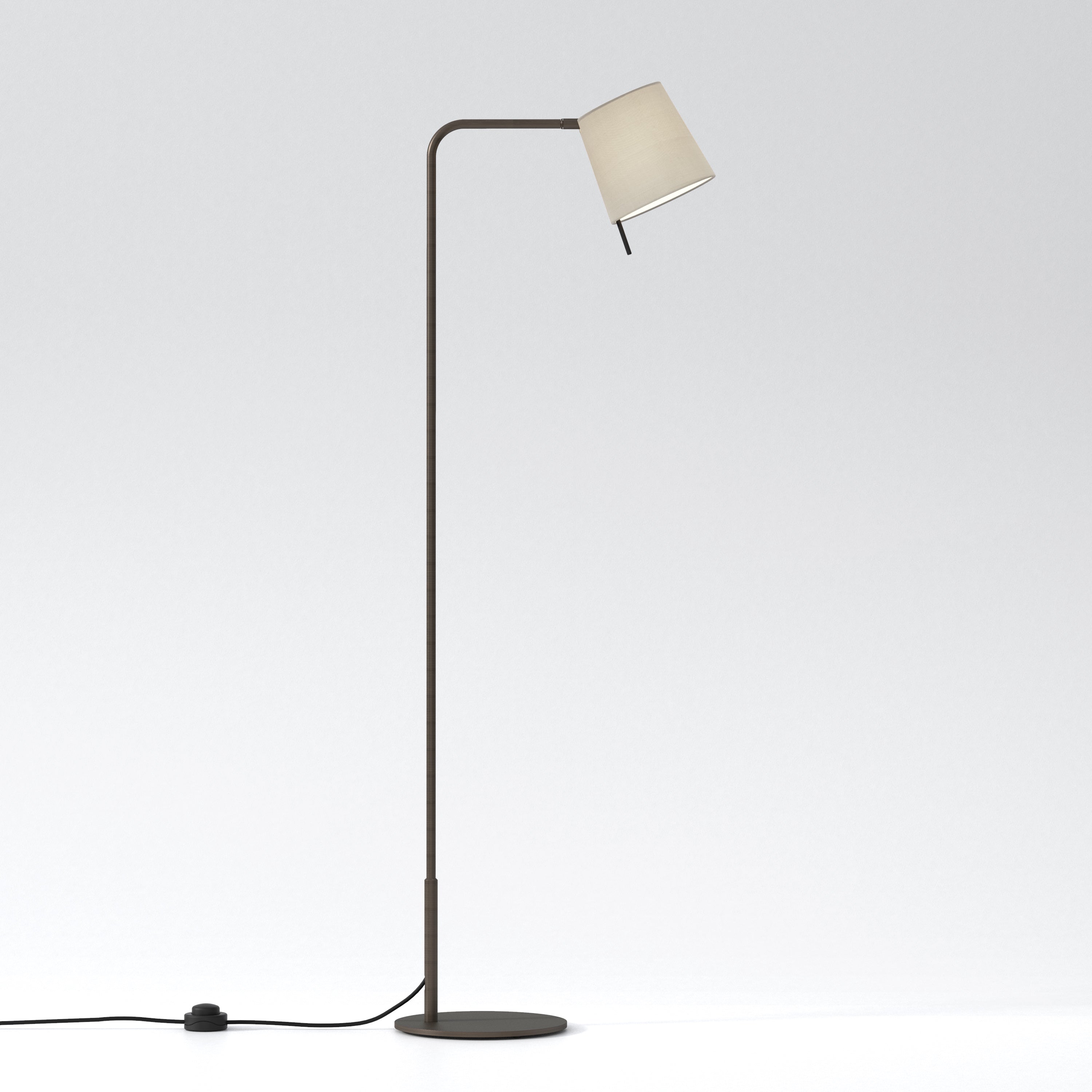 Mitsu Floor Lamp- Matt Nickel/ Bronze