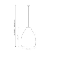 Molokai Natural Woven Cloche Pendant