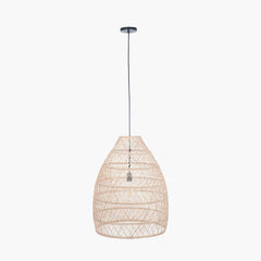 Molokai Natural Woven Cloche Pendant
