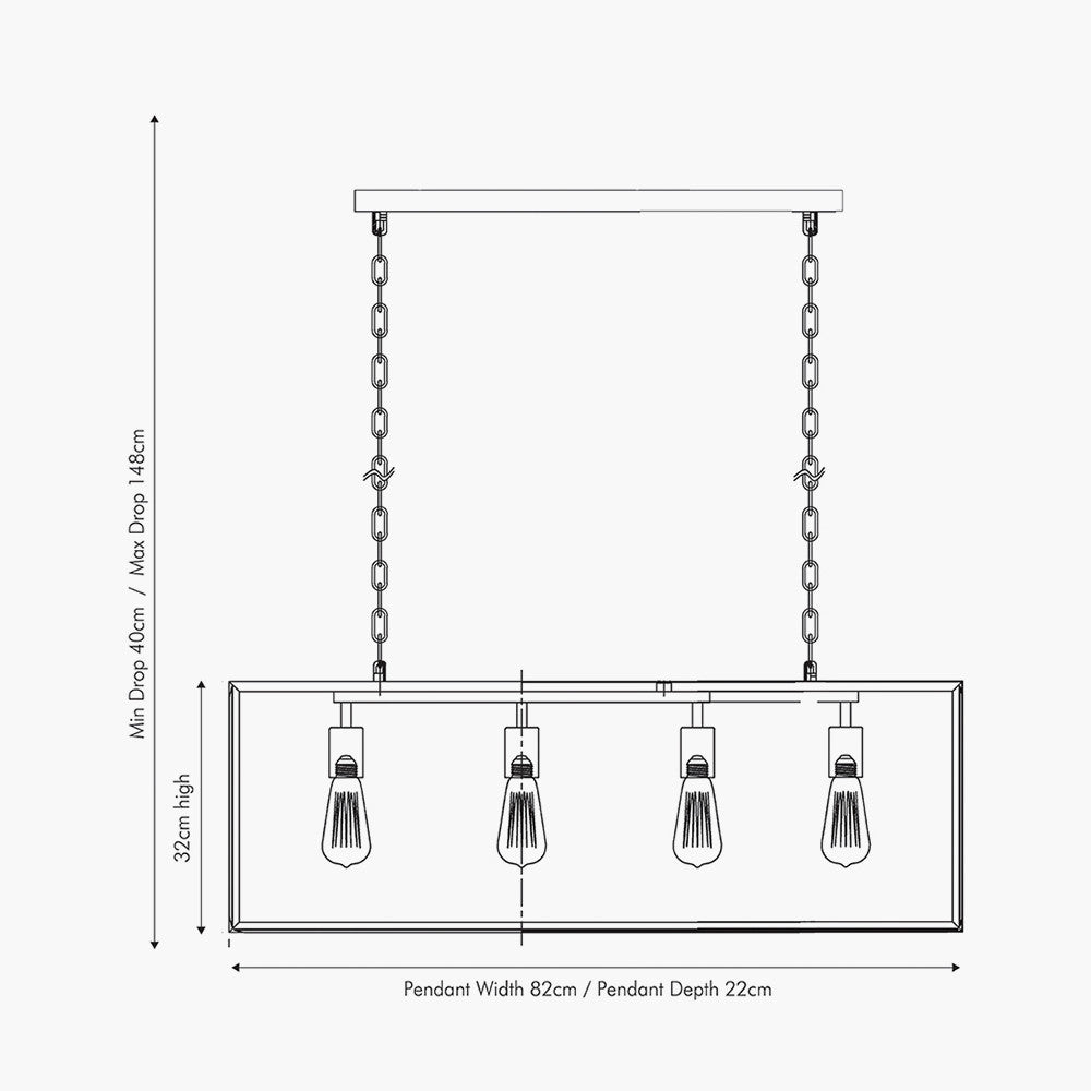 Llewellyn 4Lt Linear Island Pendant -Promotional Offer