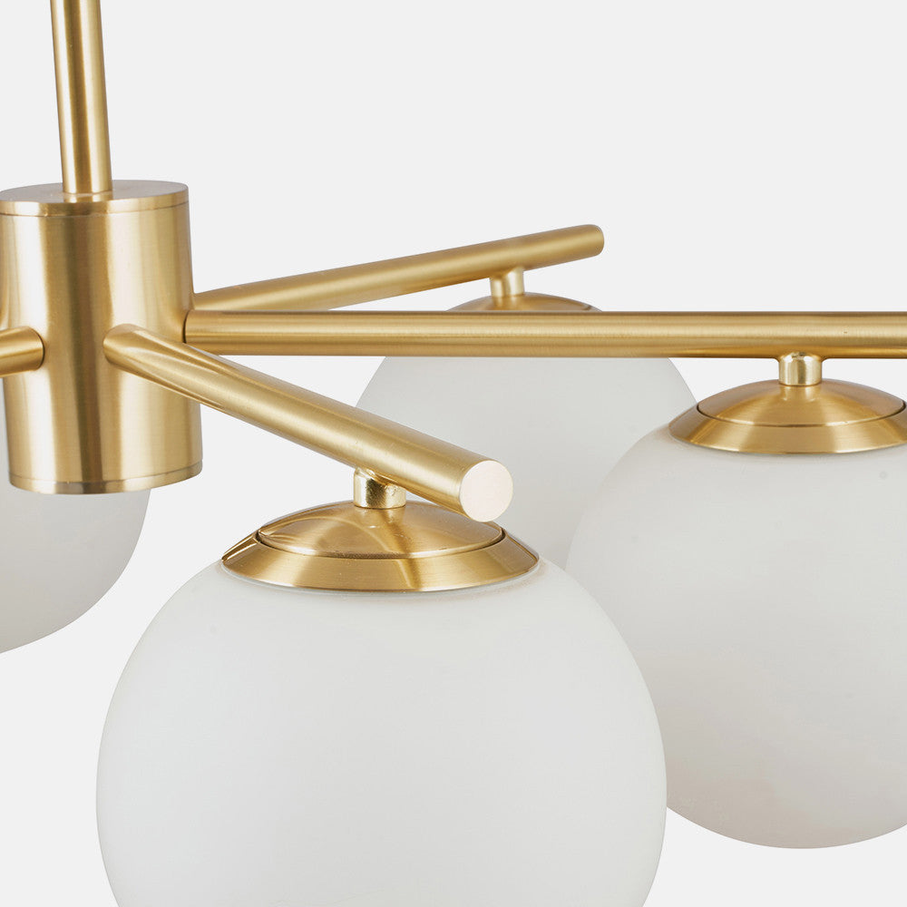 Asterope 6 White Orb and Gold Pendant- Promotional Offers