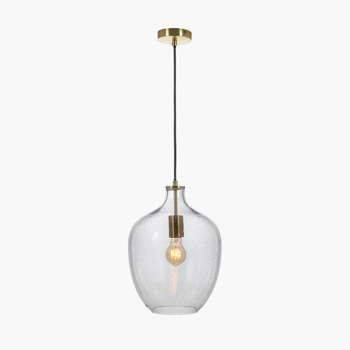 Islay Clear Bubble Glass Pendant- Promotional Offer