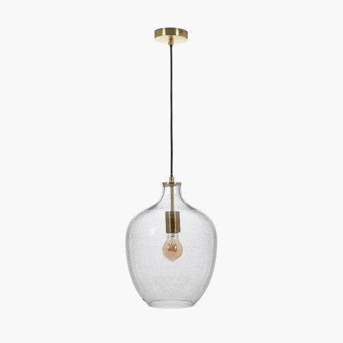 Islay Clear Bubble Glass Pendant- Promotional Offer