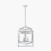 Anniston Metal 4 Light Cube Pendant- Nickel/ Black Finishes