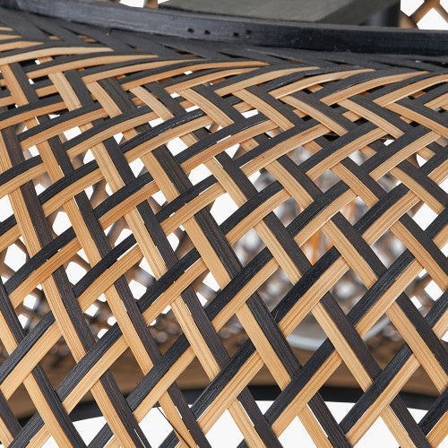 Evianna Black and Natural Rattan Pendant