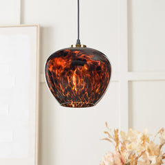 Lucien Tortoiseshell Glass Pendant - Small/Large