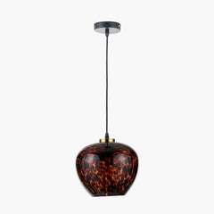 Lucien Tortoiseshell Glass Pendant - Small/Large