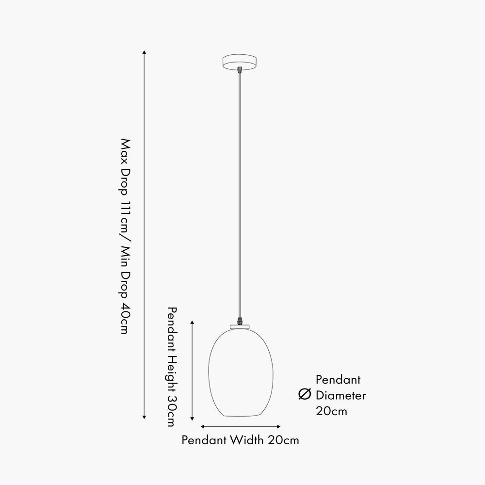 Lucien Tortoiseshell Glass Pendant - Small/Large