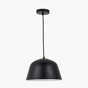 Amalie Retro Pendant - Black/Grey
