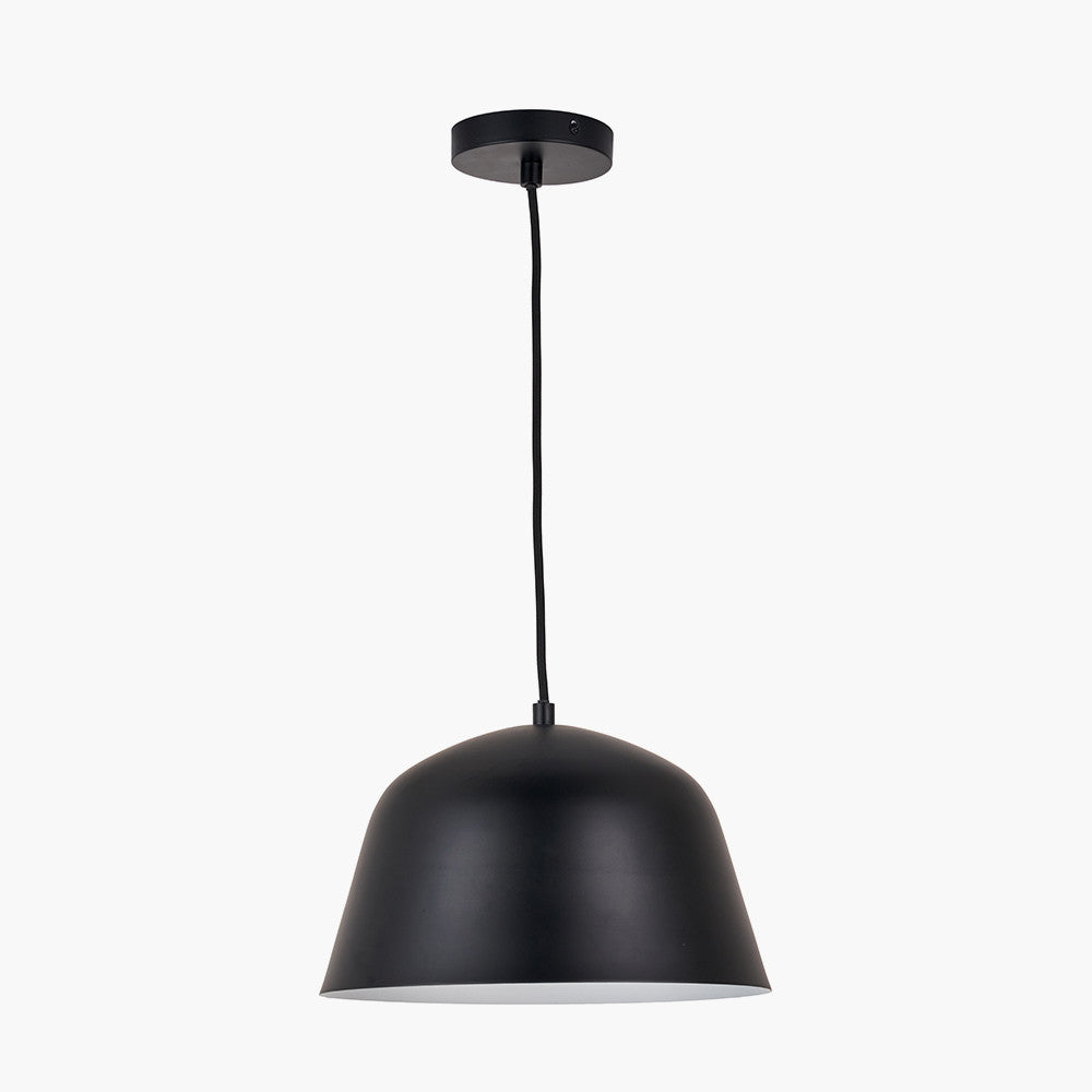 Amalie Retro Pendant - Black/Grey