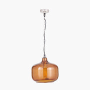 Corby Amber Glass Pendant