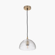 Giselle Diamond Pendant - Clear Glass