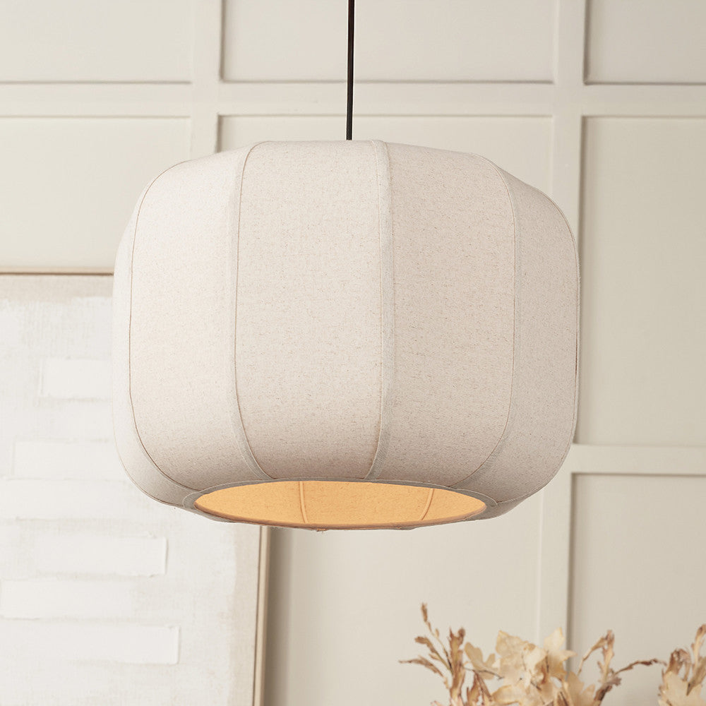 Oscar Natural Linen Pendant