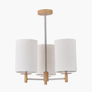 Bonham Metal 3t Pendant - Wood & Silver