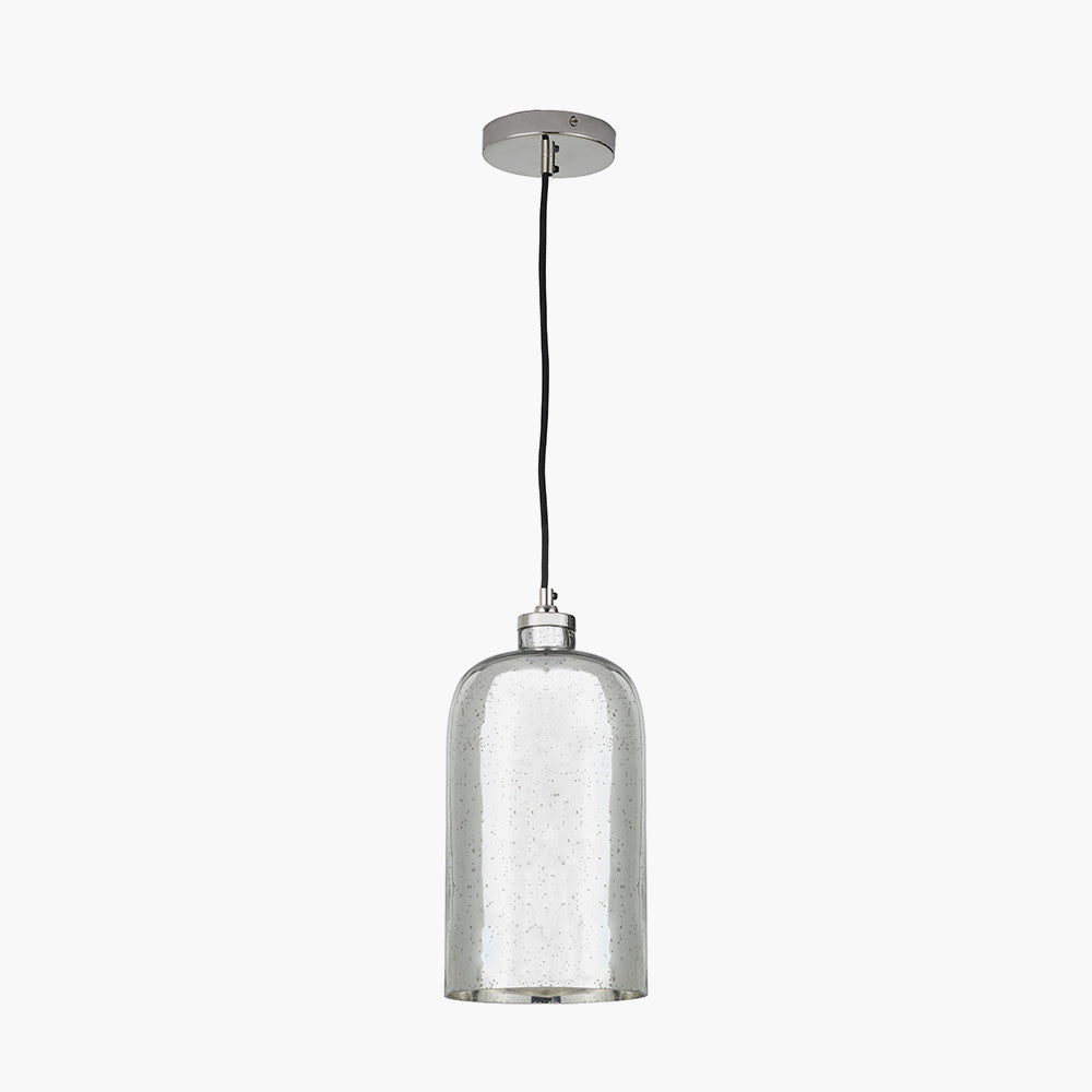 Ophelia Pendant - Gray/Mercury Glass