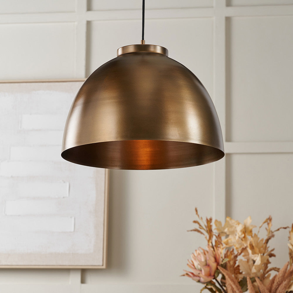 Harlem Metal Pendant - Brass/Bronze