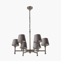 Piero Antique Bronze 6Lt Pendant - Various Shades