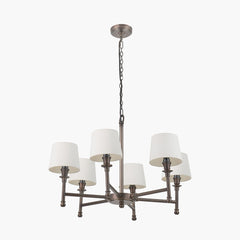 Piero Antique Bronze 6Lt Pendant - Various Shades