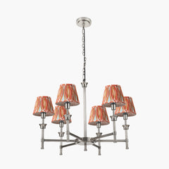 Salvatore Antique Silver 6Lt Pendant - Various Shades
